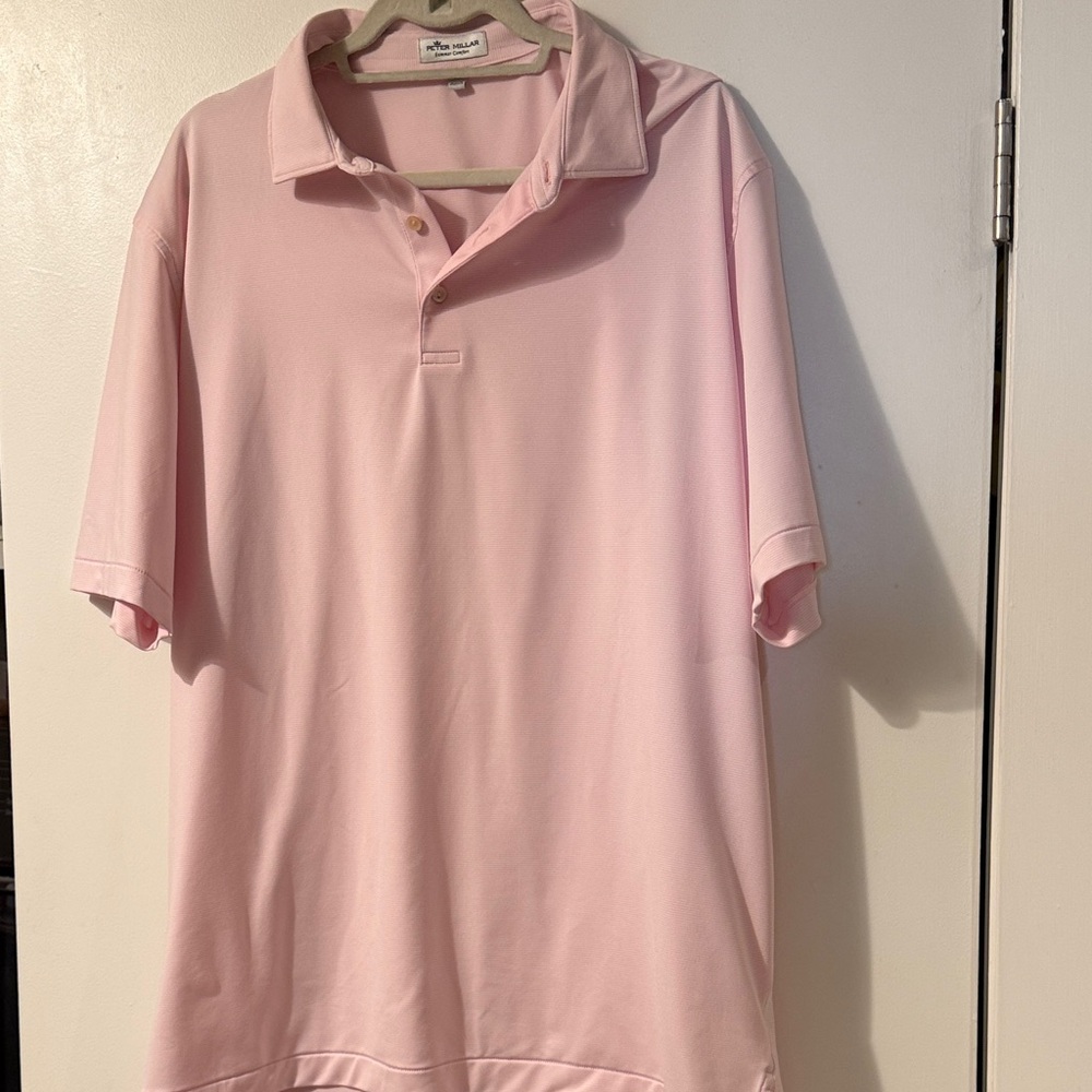 Peter Millar Light Pink Short Sleeve Polo